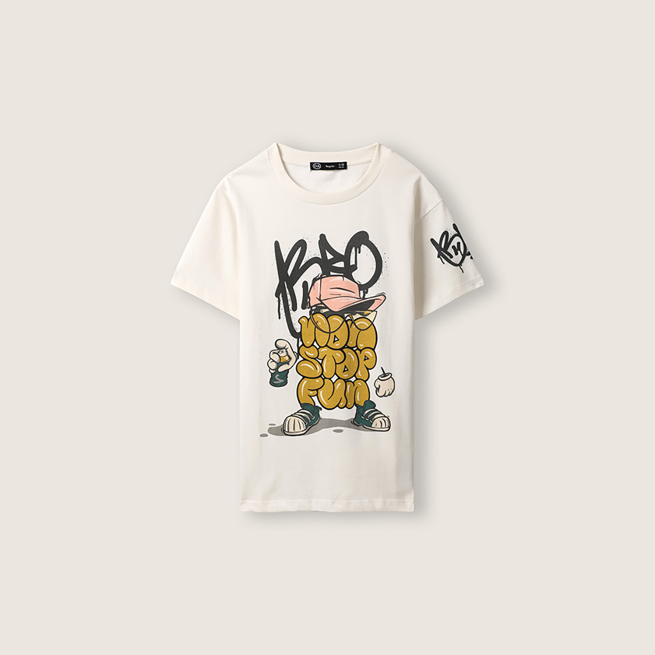 Playera Fit Regular Estampada 4 Playera Fit Regular Estampada