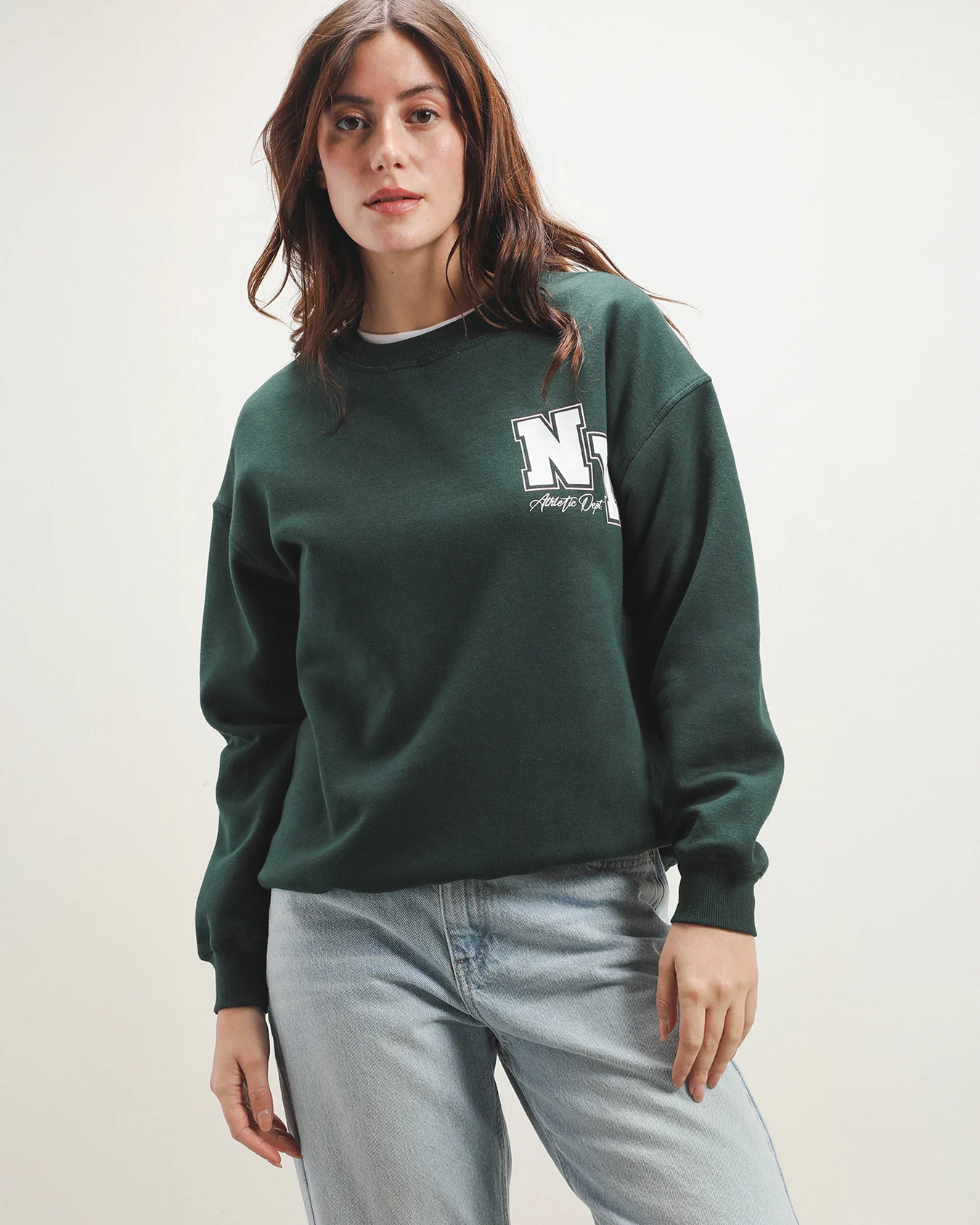 Sudadera Verde Estampada 2 Sudadera Verde Estampada
