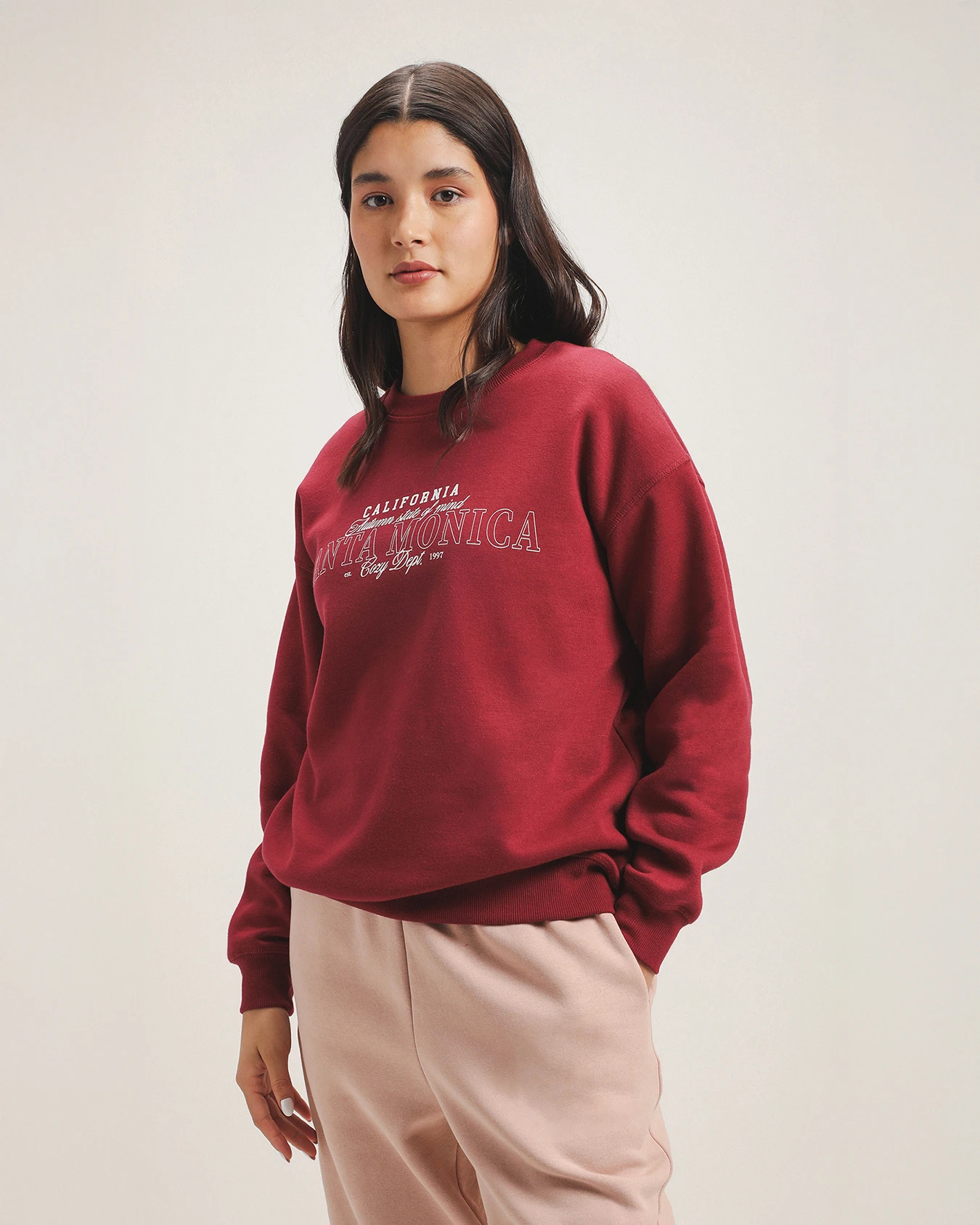 Sudadera Roja Estampada 1 Sudadera Roja Estampada