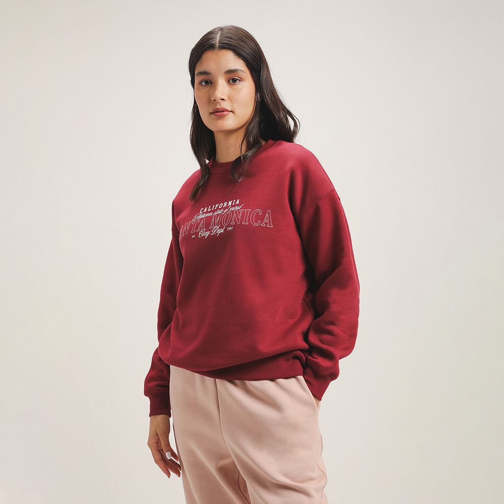 Sudadera Roja Estampada 6 Sudadera Roja Estampada