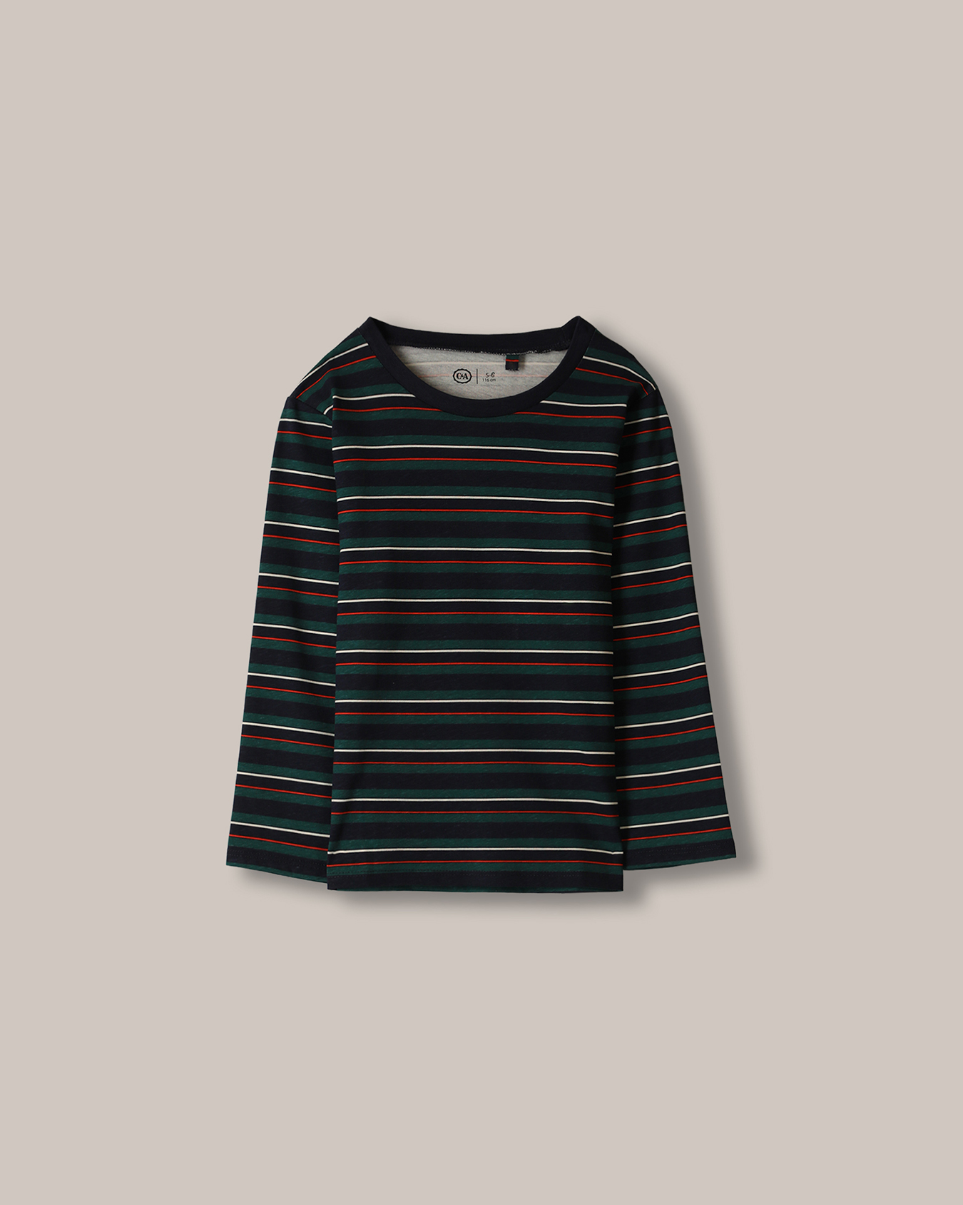 Playera Manga Larga Rayas 1 Playera Manga Larga Rayas