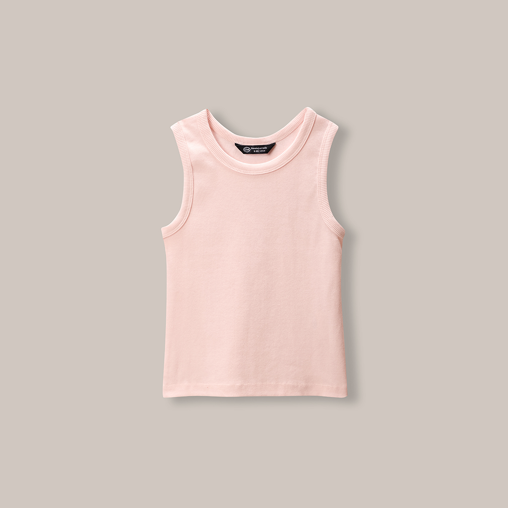 Tank Top De Rib Rosa 4 Tank Top De Rib Rosa