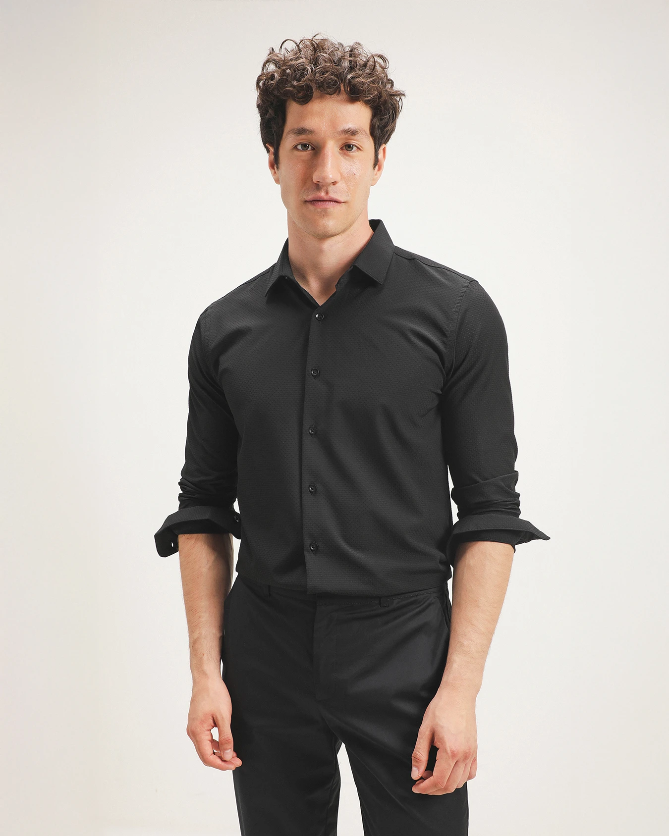 Camisa Slim Negra 2 Camisa Slim Negra