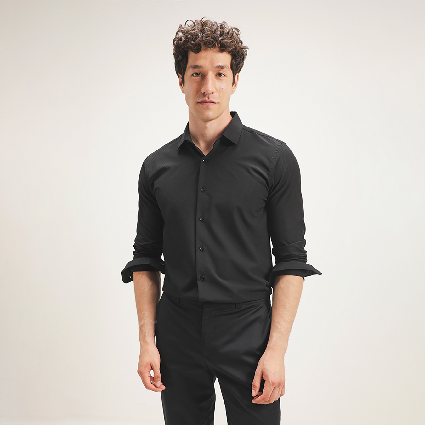 Camisa Slim Negra 6 Camisa Slim Negra