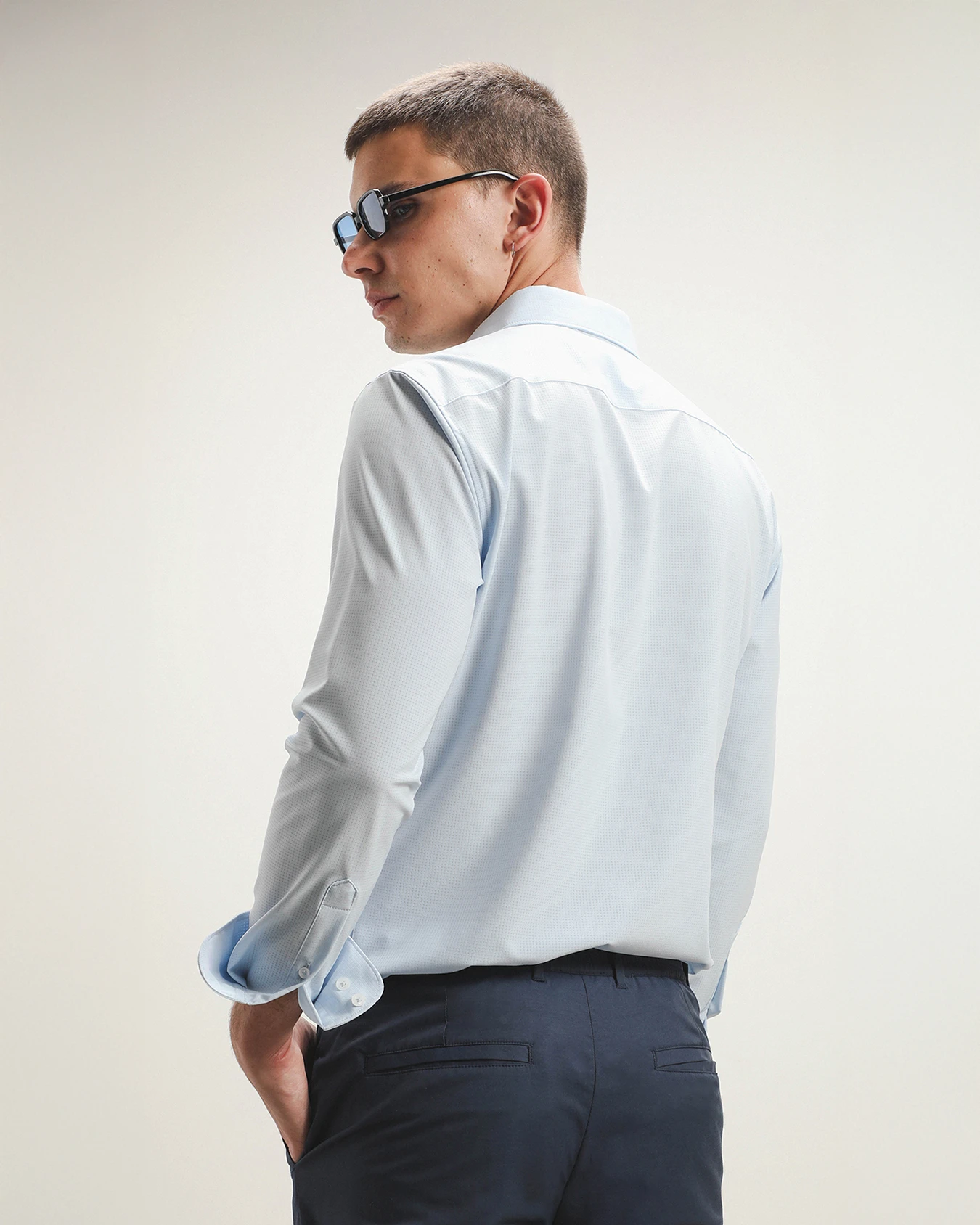 Camisa Azul Fit Slim 3 Camisa Azul Fit Slim