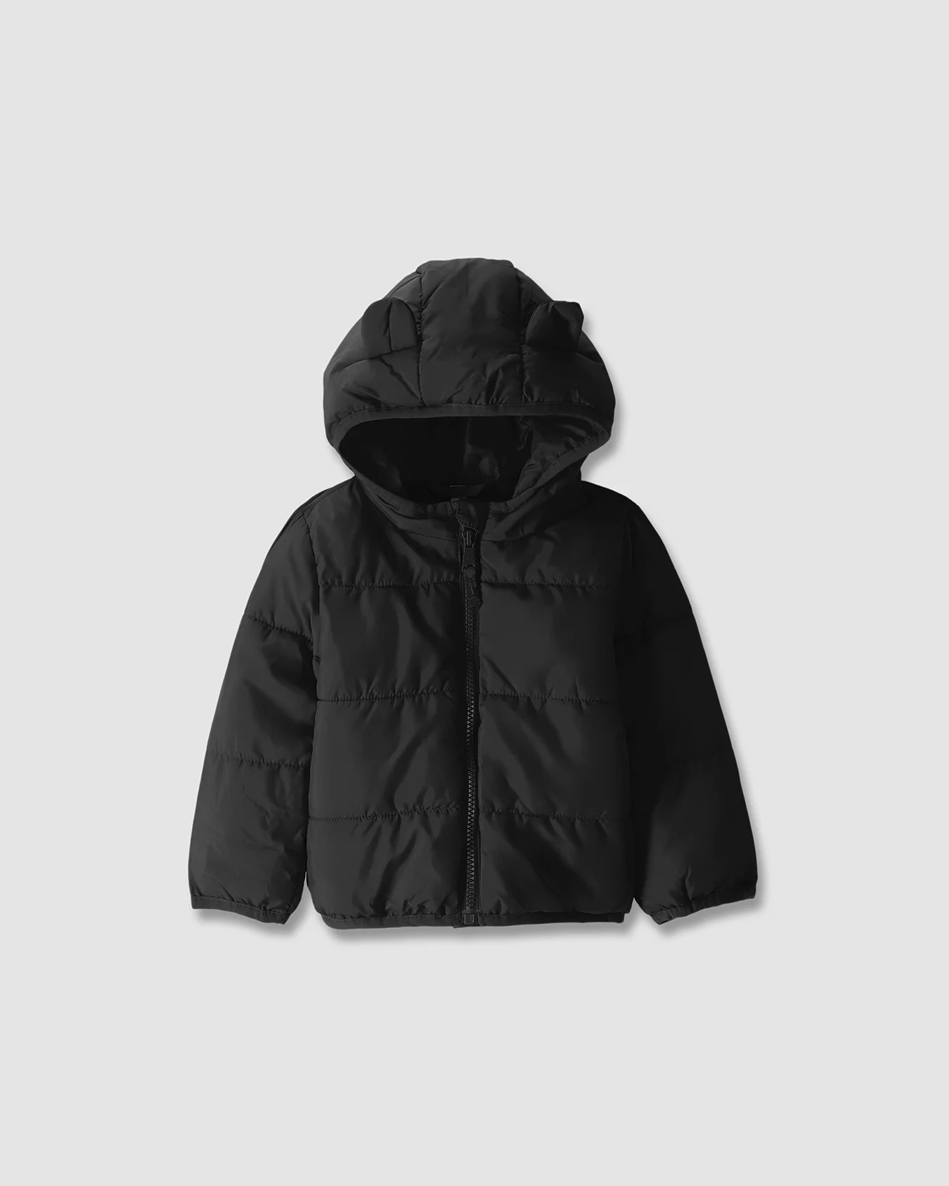 Chamarra Hoodie Abullonada Negra