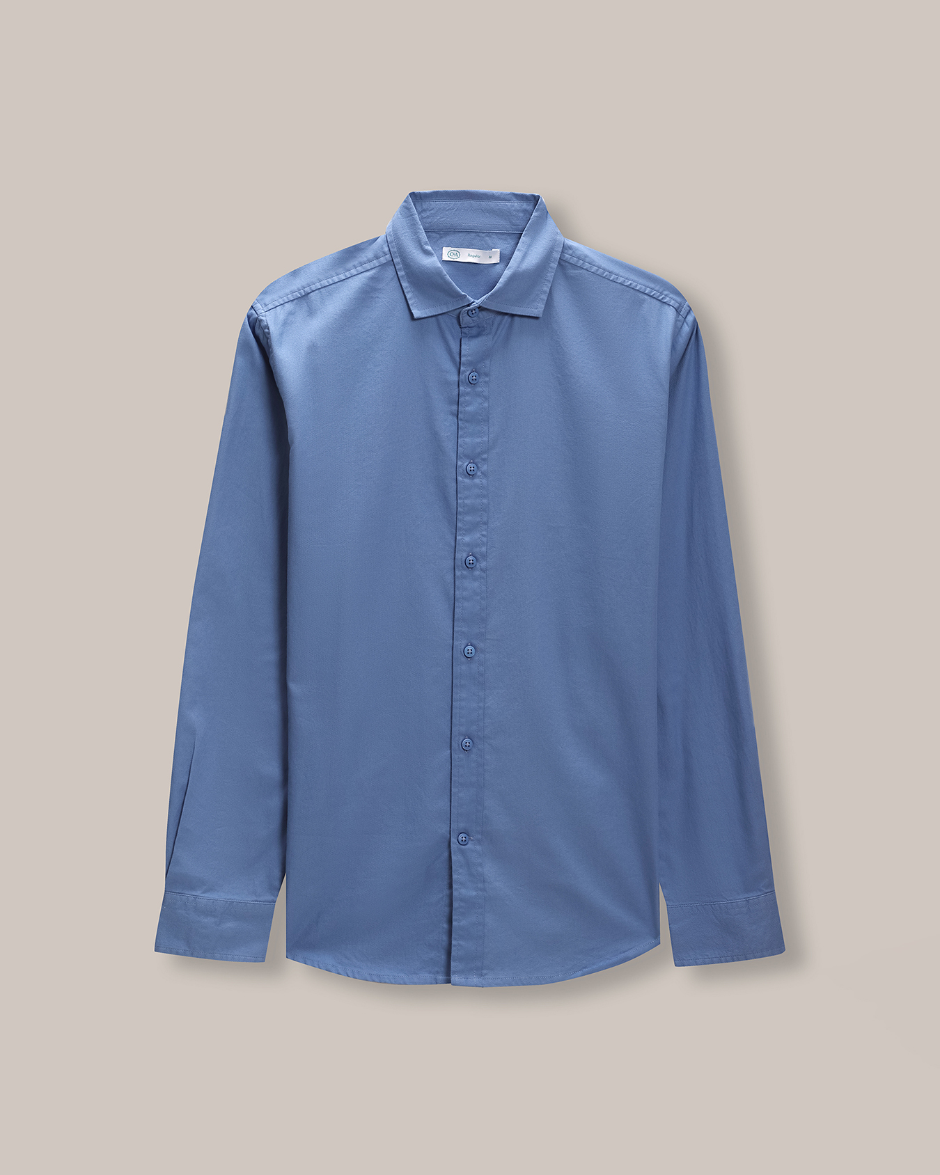 Camisa Azul Manga Larga 5 Camisa Azul Manga Larga
