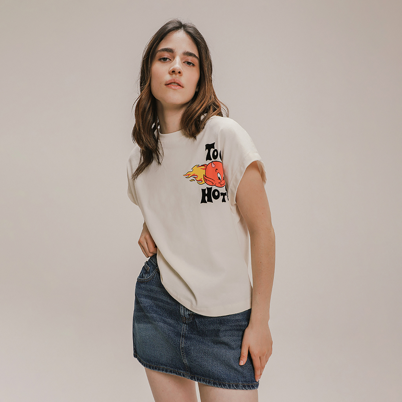 Playera Blanca Hot Stuff 6 Playera Blanca Hot Stuff