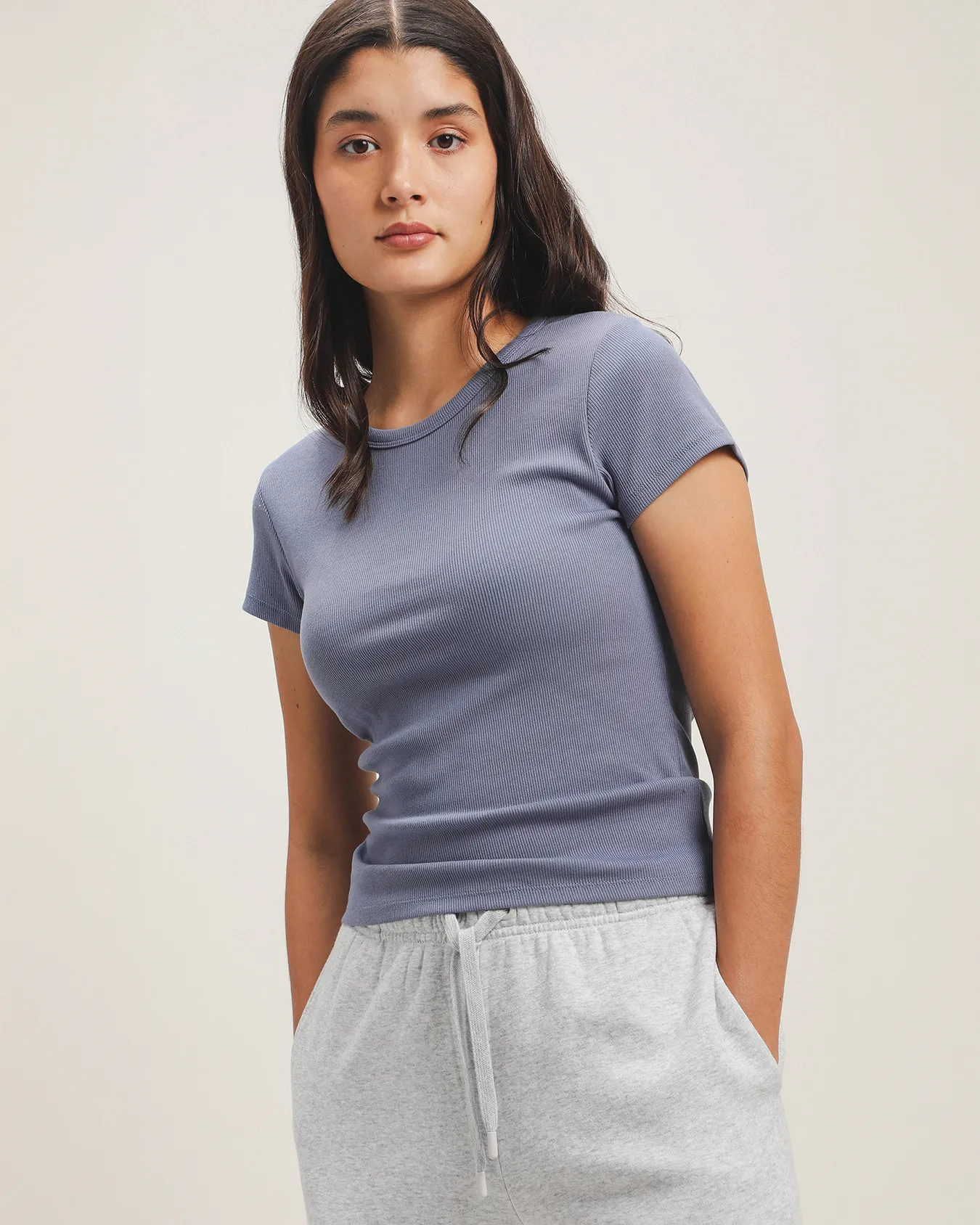Playera Azul Manga Corta