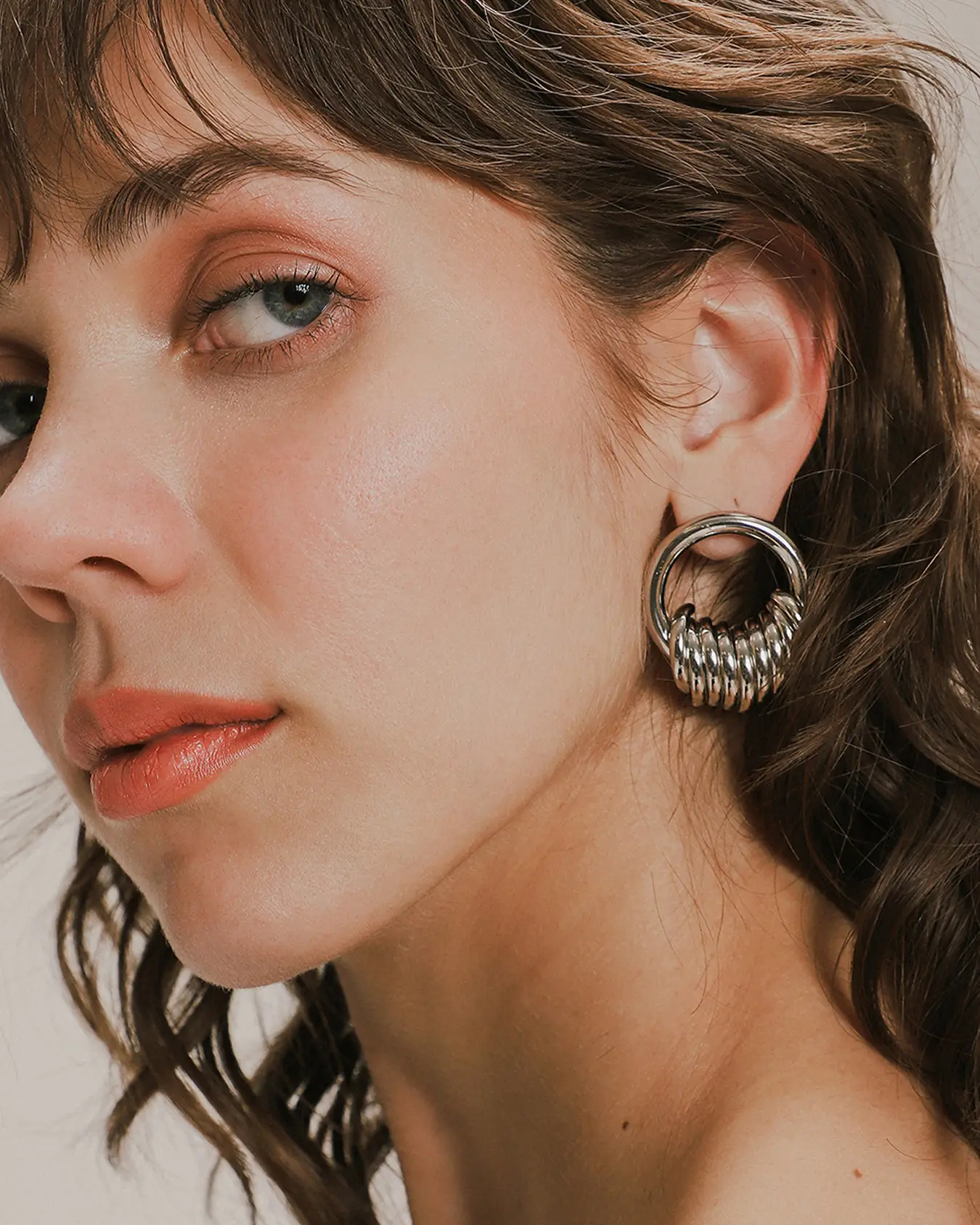 Aretes Aros Dorados