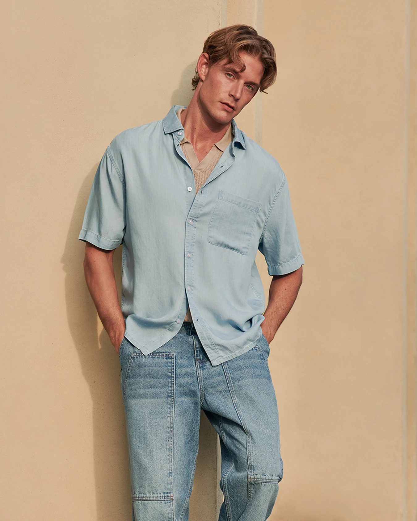 Camisa Efecto Lavado 1 Camisa Efecto Lavado