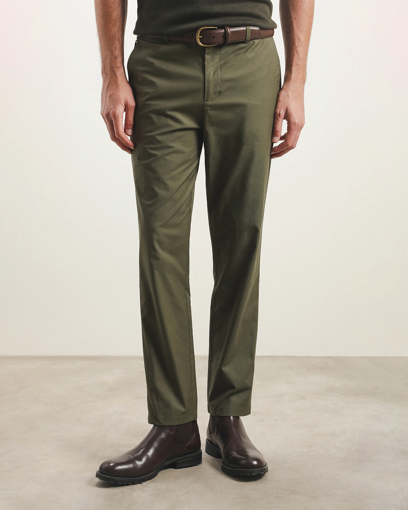 Pantalón Fit Slim Verde 2 Pantalón Fit Slim Verde