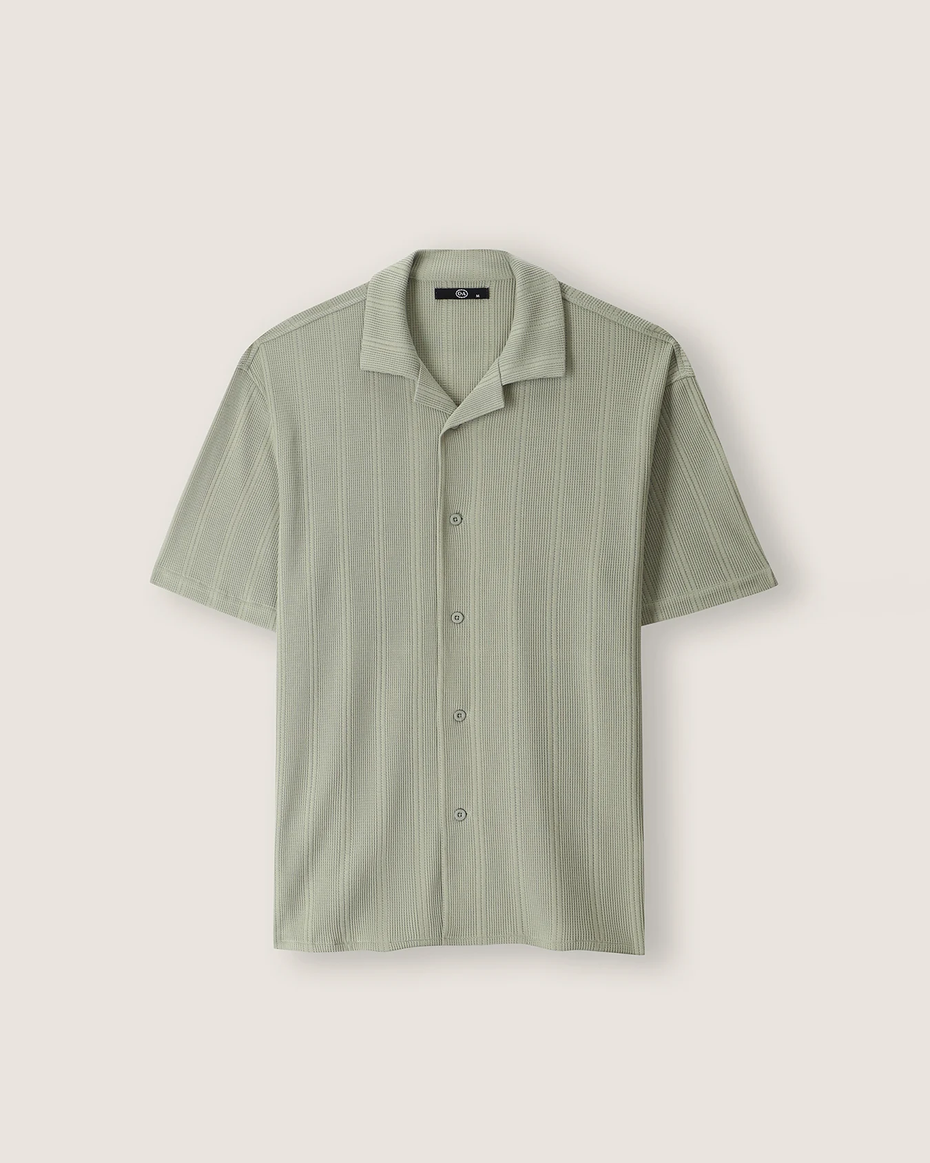 Camisa Verde Cuello Resort 4 Camisa Verde Cuello Resort