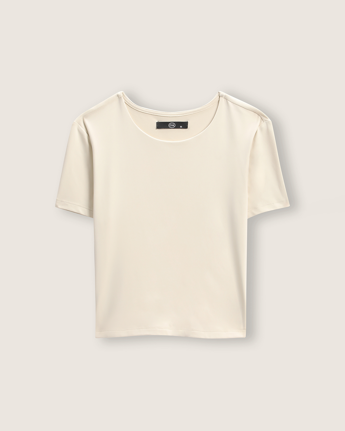 Playera Cropped Beige 4 Playera Cropped Beige