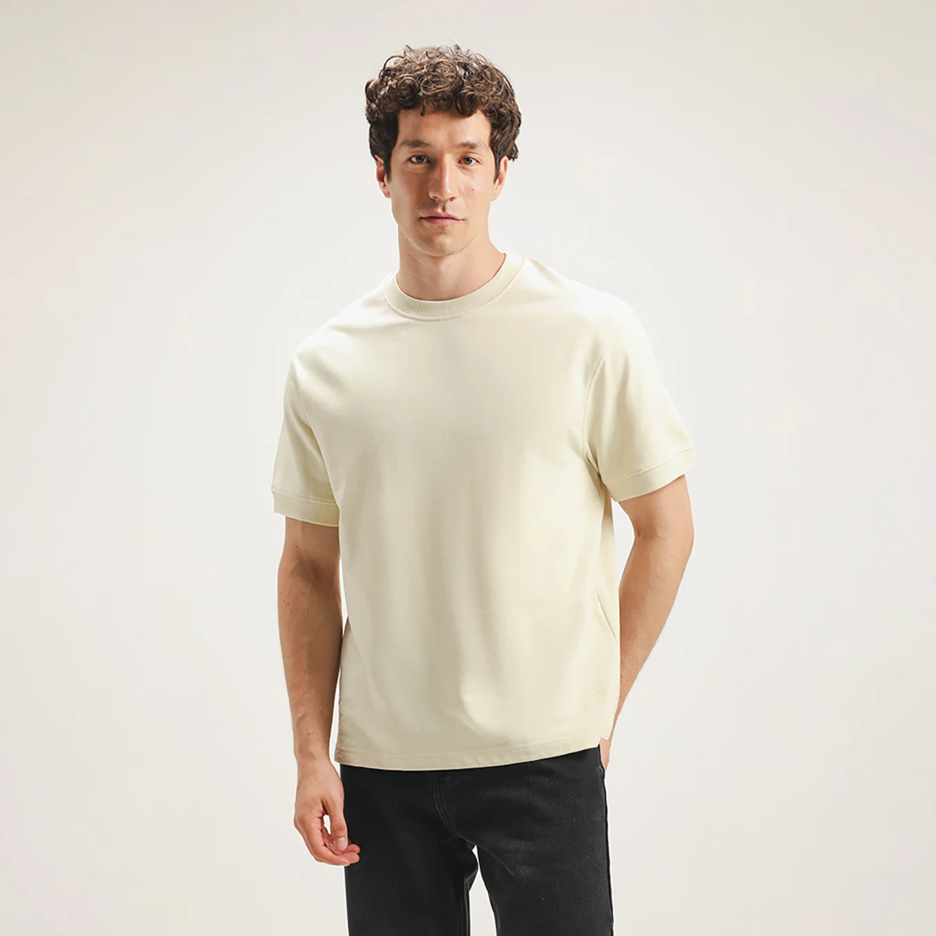 Playera Fit Relaxed Amarillo 6 Playera Fit Relaxed Amarillo