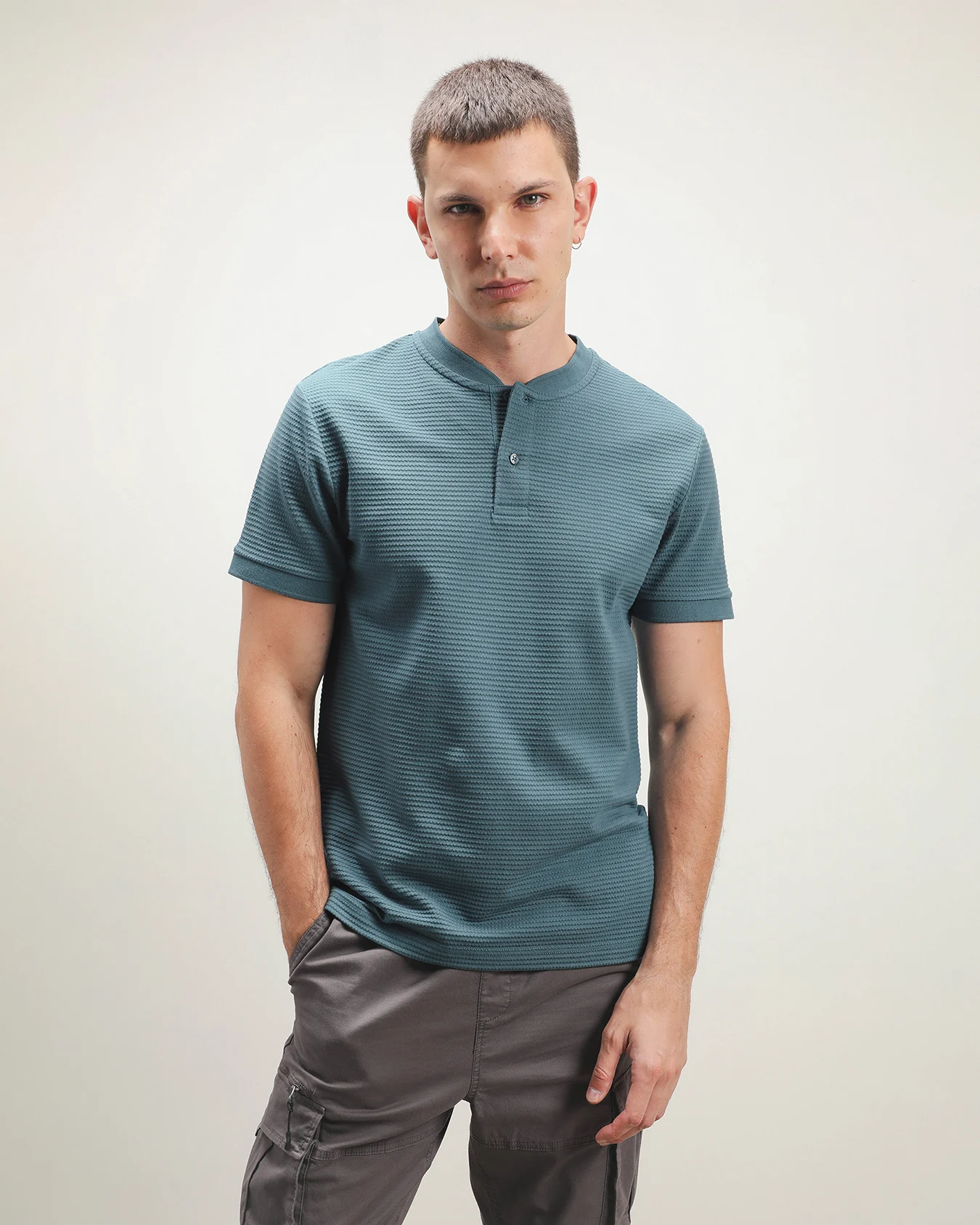 Polo Azul Manga Corta 1 Polo Azul Manga Corta
