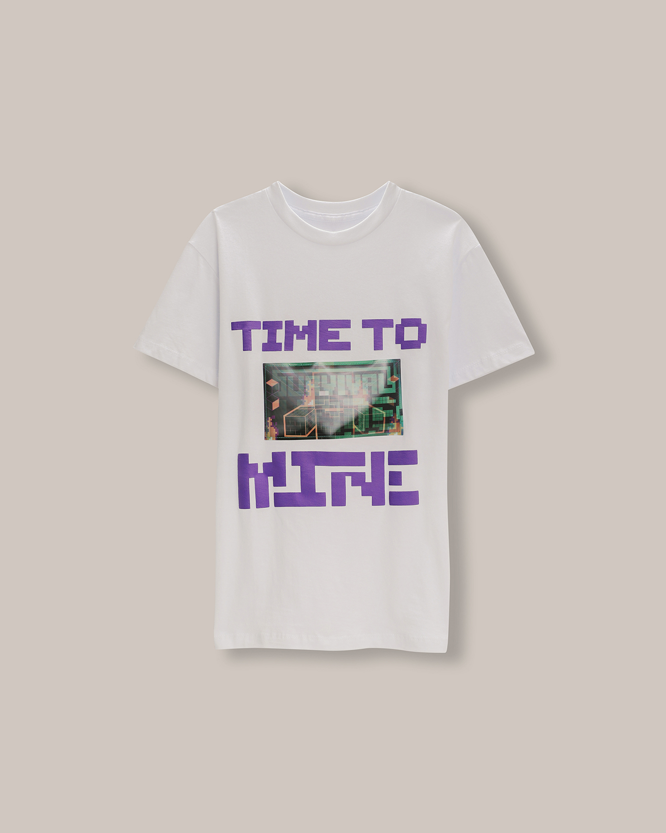 Playera Blanca Minecraft