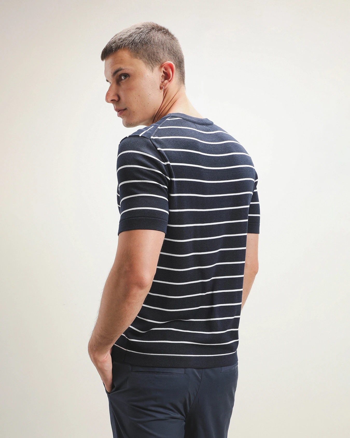 Playera Azul Con Rayas 4 Playera Azul Con Rayas