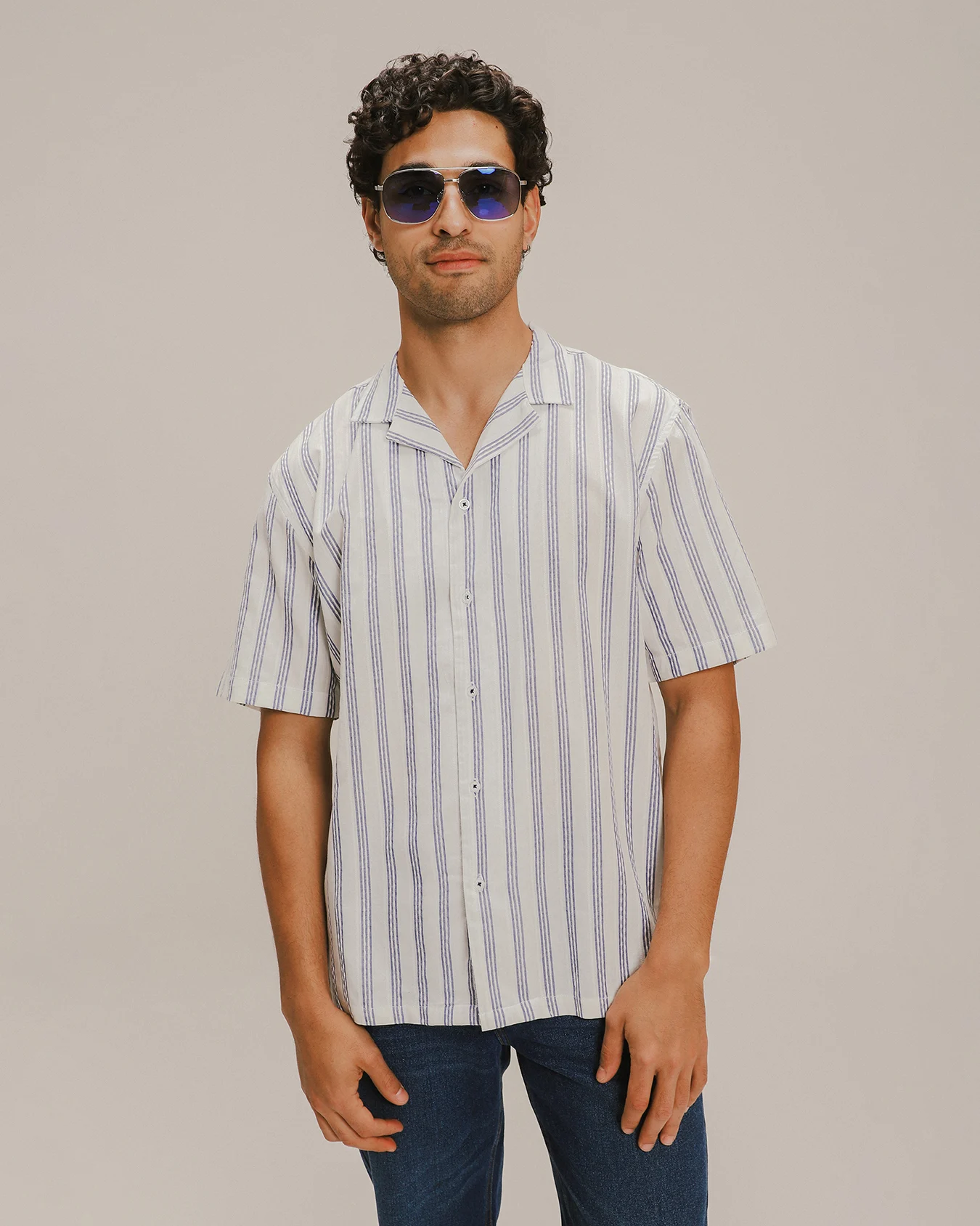 Camisa Rayas Fit Relajado 2 Camisa Rayas Fit Relajado