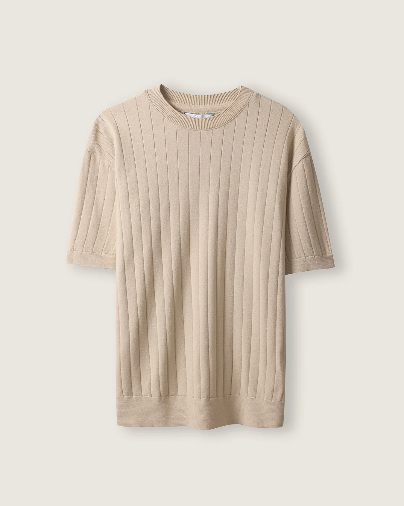 Playera Fit Regular Beige 4 Playera Fit Regular Beige