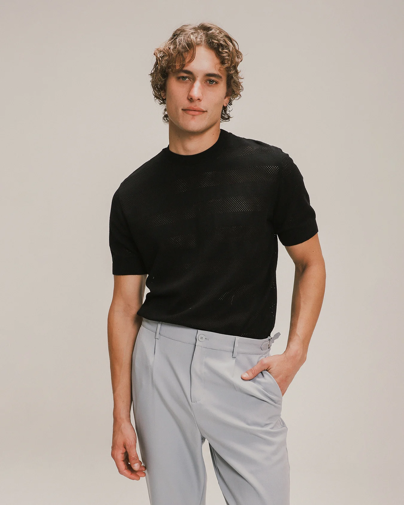 Playera Negra Con Rayas 1 Playera Negra Con Rayas