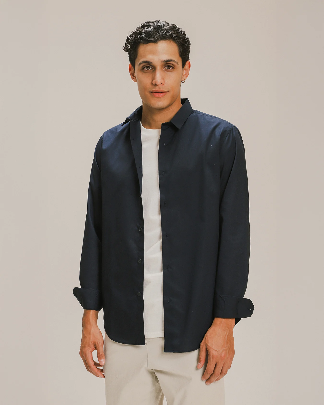 Camisa Azul Fit Slim 1 Camisa Azul Fit Slim