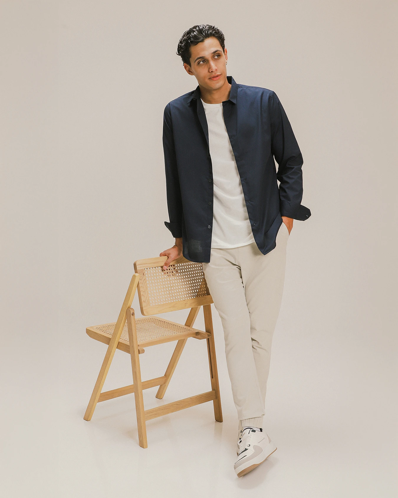Camisa Azul Fit Slim 2 Camisa Azul Fit Slim