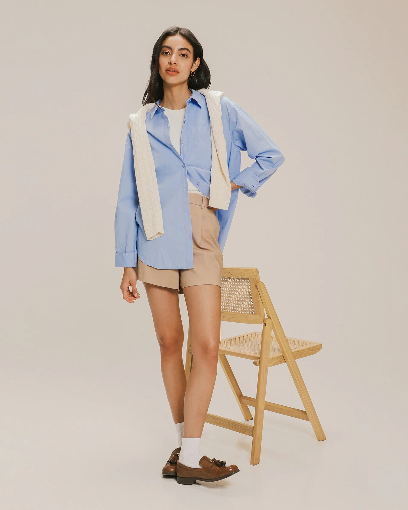 Camisa Oversize Manga Larga 2 Camisa Oversize Manga Larga