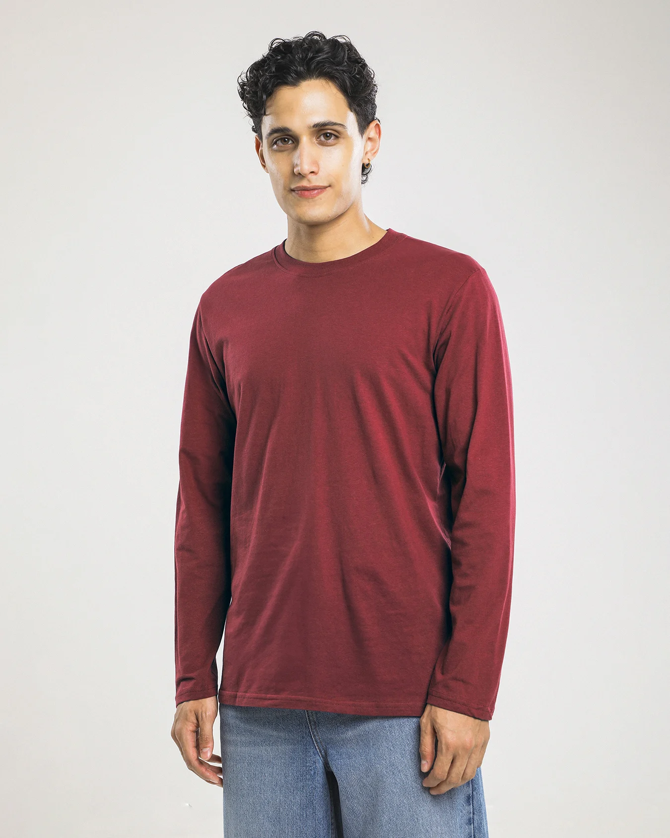 Playera Manga Larga Roja 1 Playera Manga Larga Roja