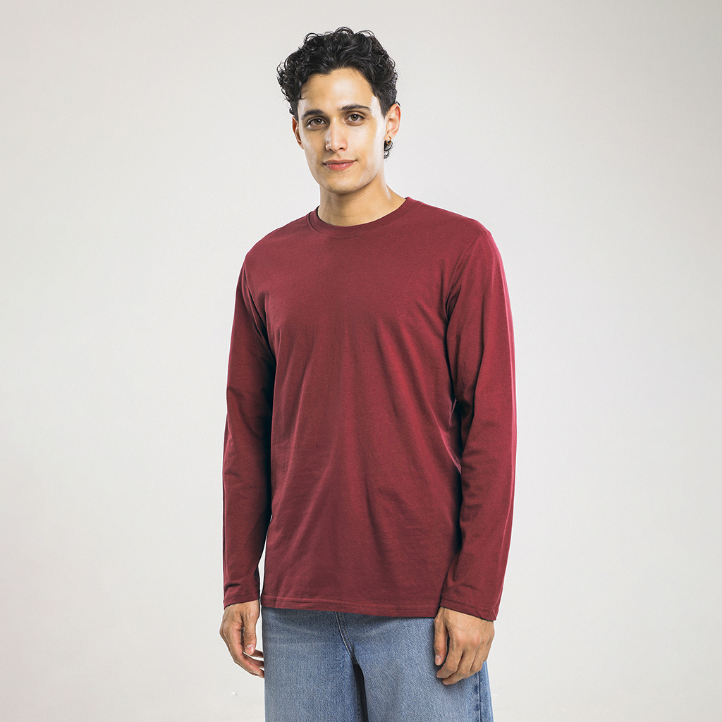 Playera Manga Larga Roja 5 Playera Manga Larga Roja
