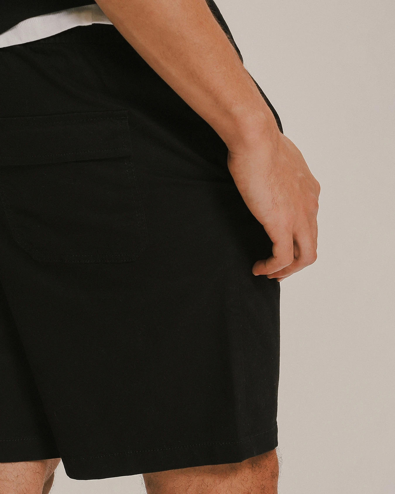 Short Pull On Negro 5 Short Pull On Negro