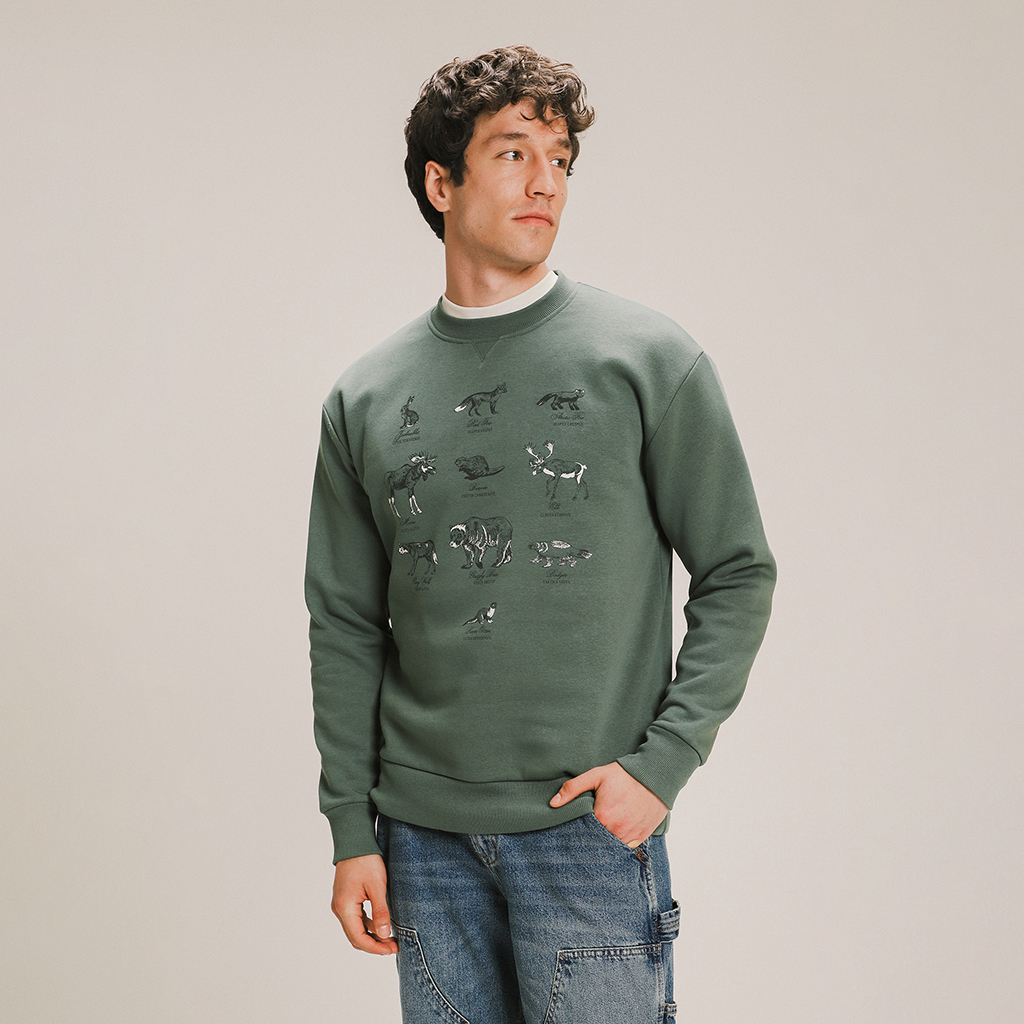 Sudadera Fit Relaxed Verde 6 Sudadera Fit Relaxed Verde