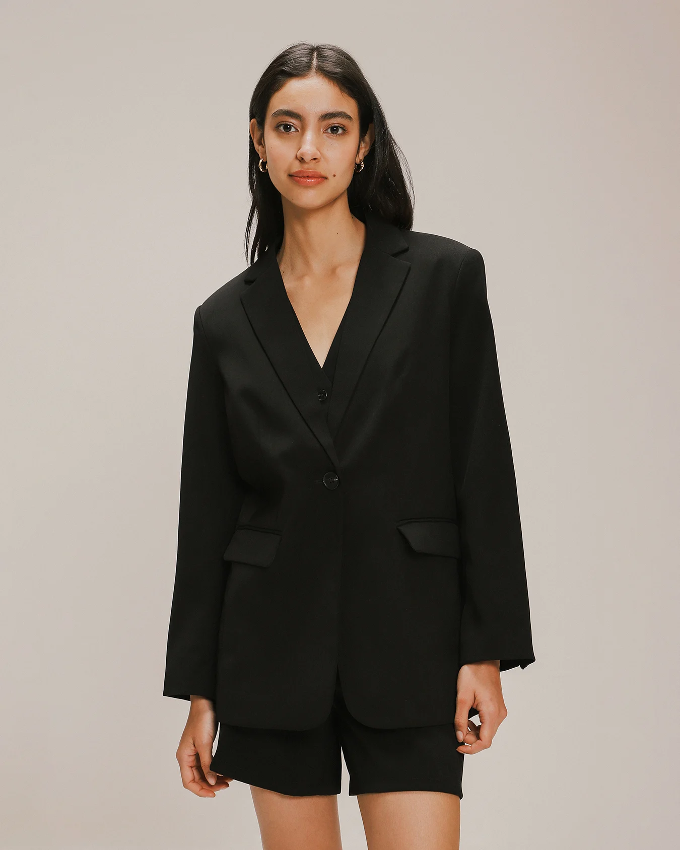 Blazer Solapa Botón