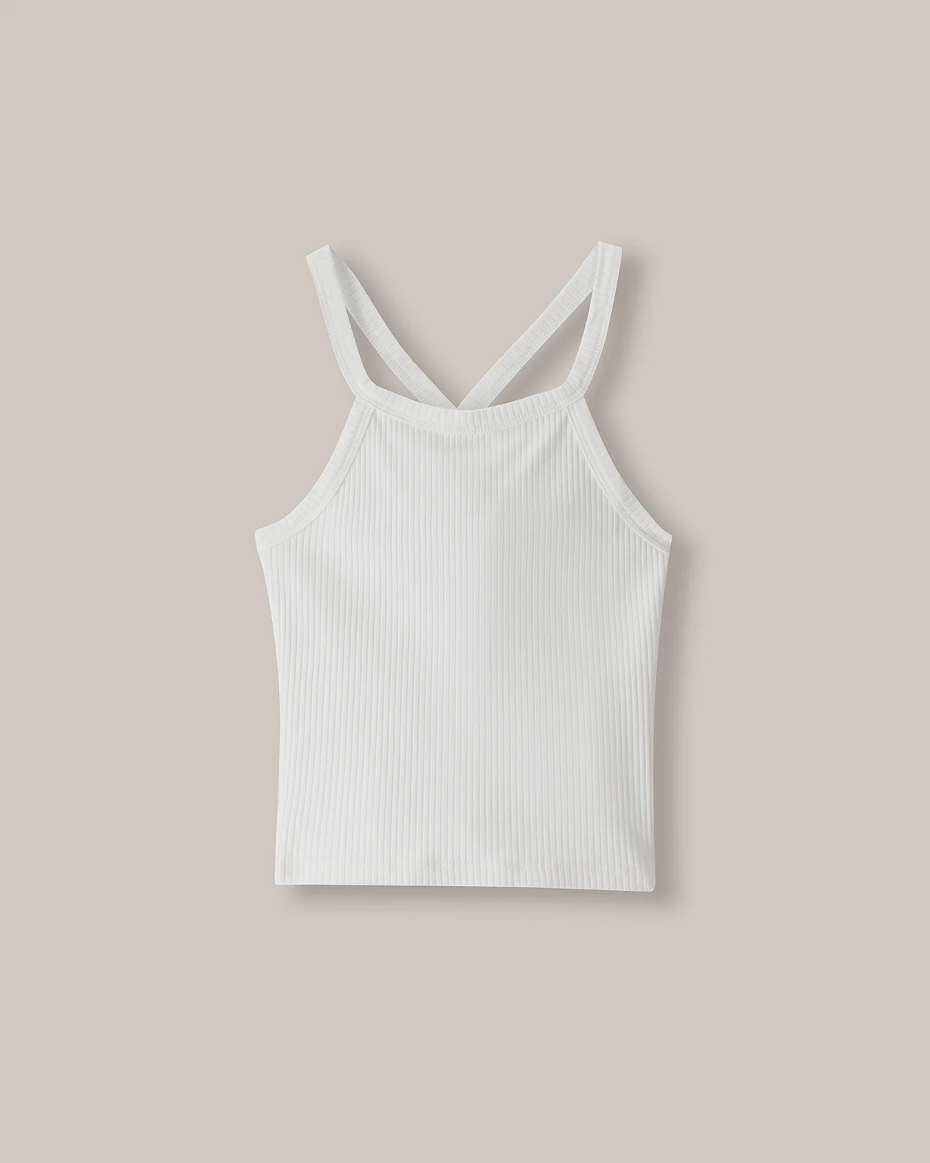 Tank Top De Rib Blanca 1 Tank Top De Rib Blanca