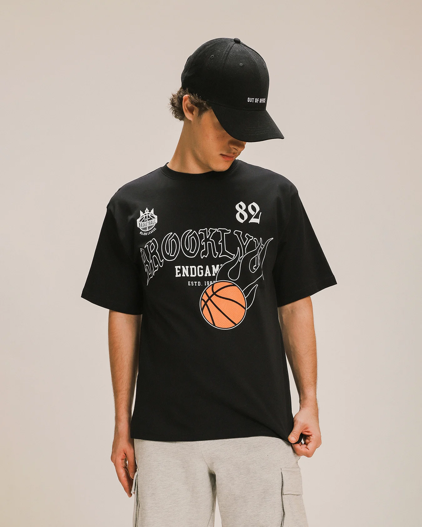 Playera Manga Corta Estampada